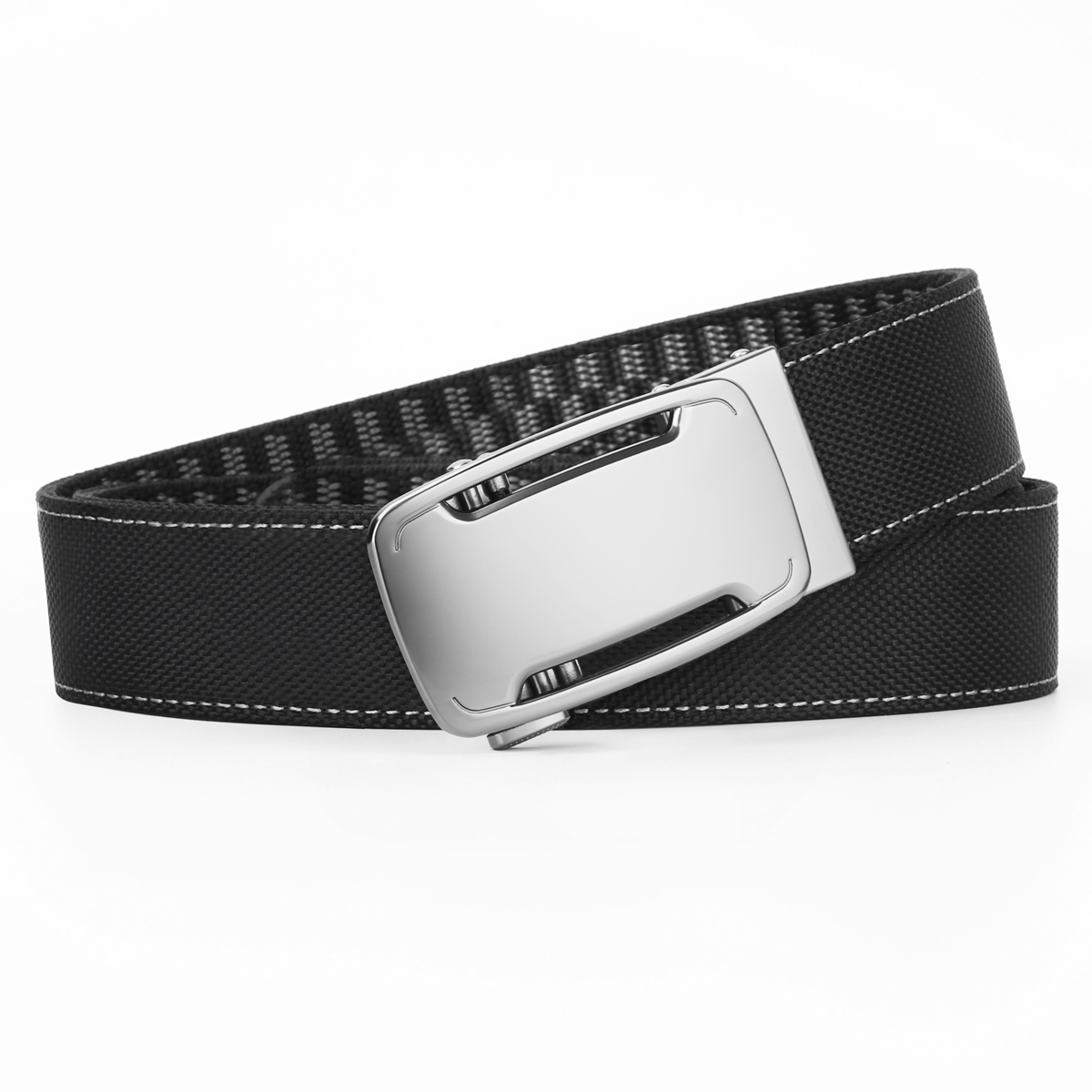 Men's Belt Automatic buckle nylon belt canvas  fabric belt 3.4cm